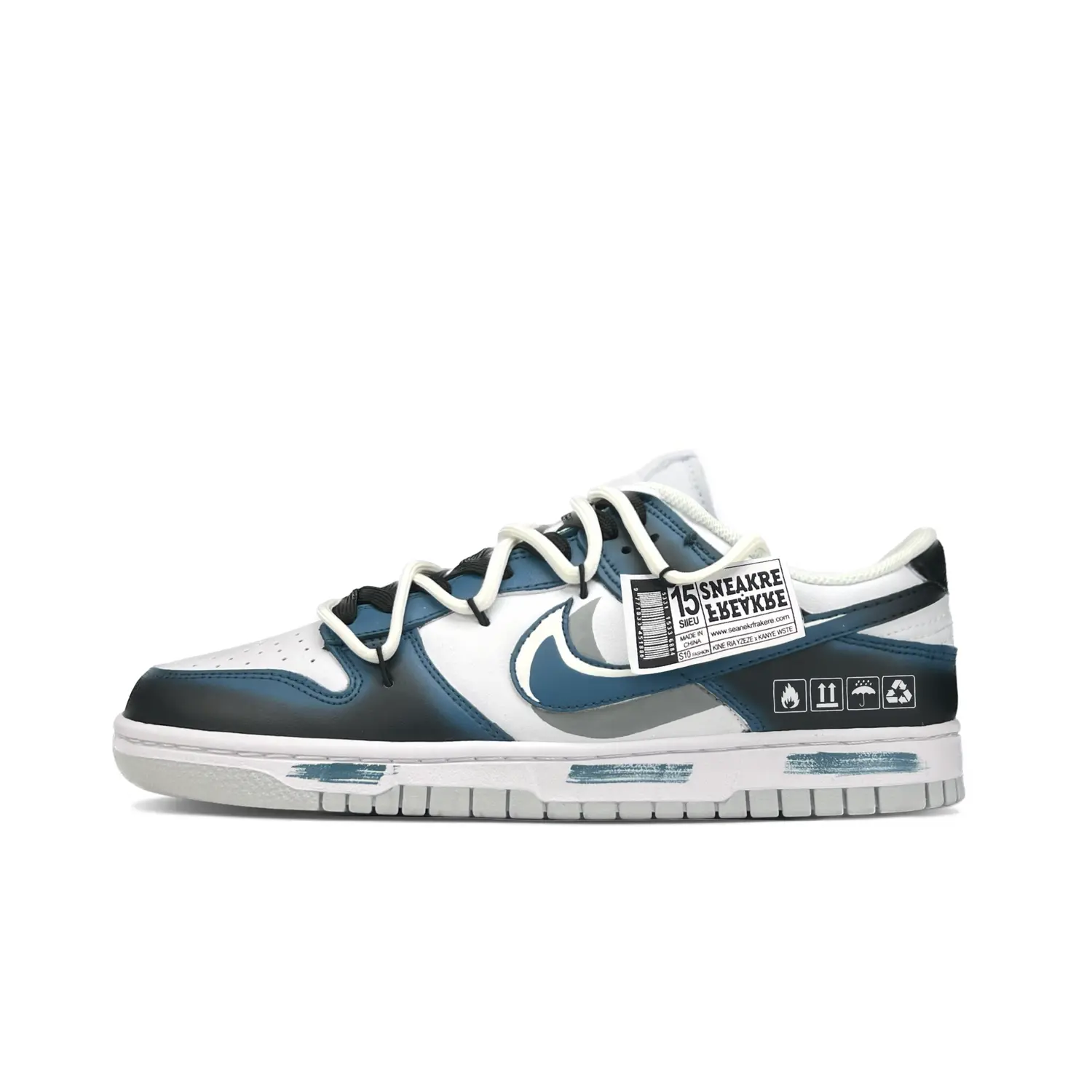 Кроссовки Nike Dunk Skateboarding Shoes Women's Low-top Black/white, синий
Кроссовки Nike Dunk Skateboarding Shoes Women's Low-top Black/white, синий