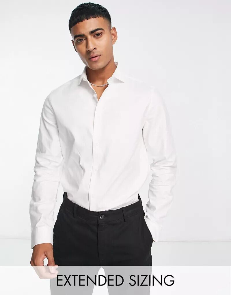 ASOS — Premium — белая рубашка стандартного кроя с итальянским воротником из легкого в глаженном твиле
ASOS — Premium — белая рубашка стандартного кроя с итальянским воротником из легкого в глаженном твиле