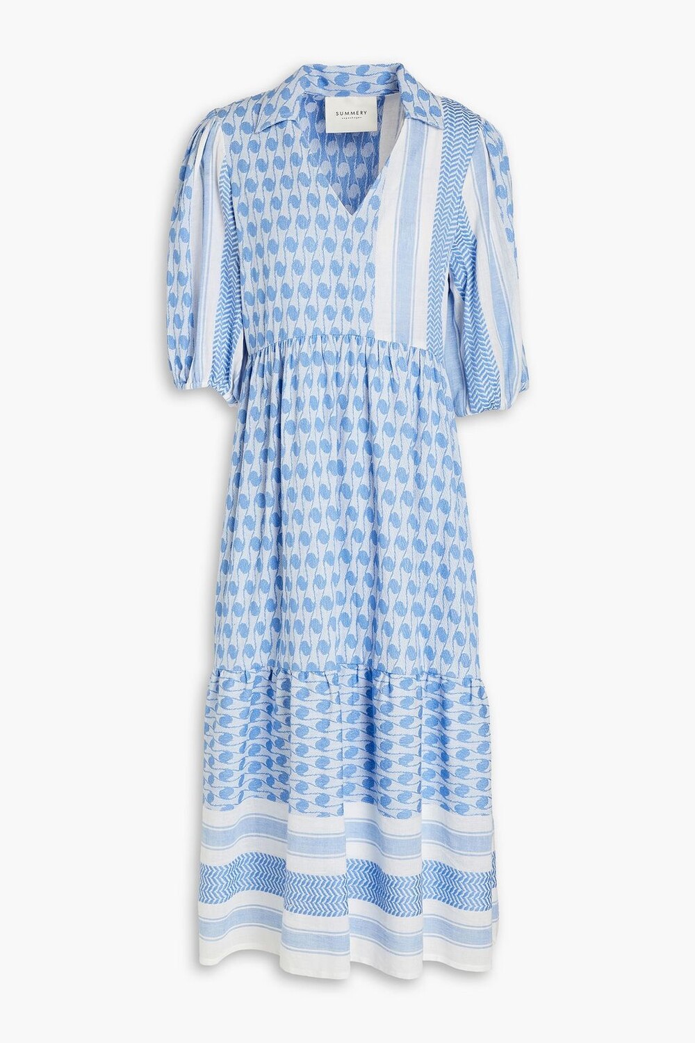 Платье миди из жаккардового смесового хлопка со сборками SUMMERY COPENHAGEN, синий
Платье миди из жаккардового смесового хлопка со сборками SUMMERY COPENHAGEN, синий