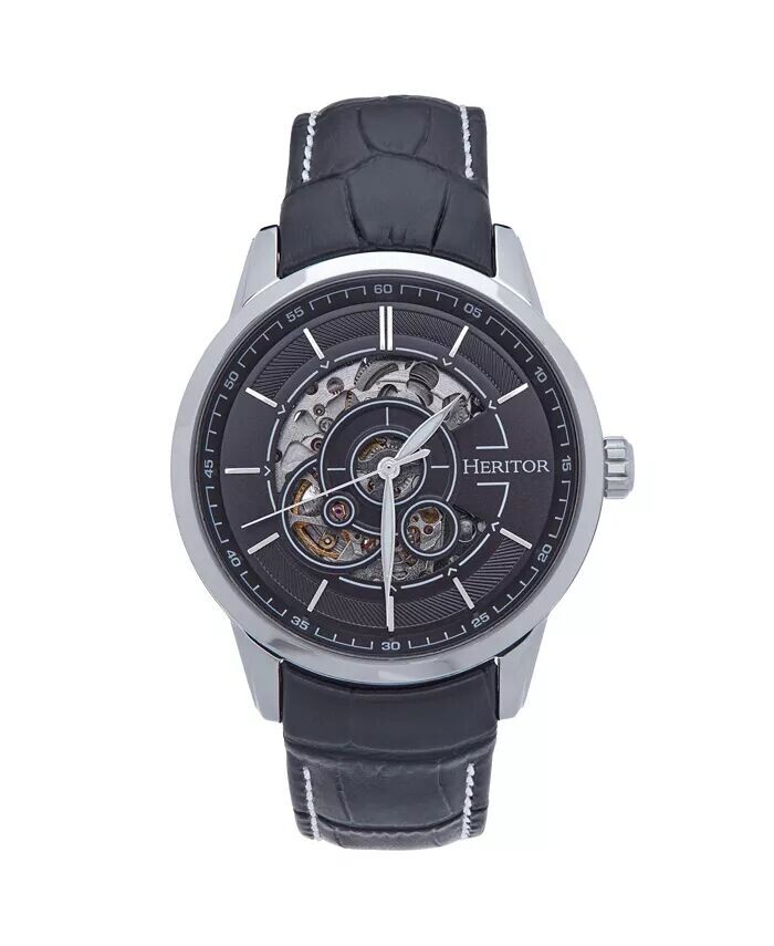 Мужские кожаные часы Davies – серебристый/черный, 44 мм Heritor Automatic, черный
Мужские кожаные часы Davies – серебристый/черный, 44 мм Heritor Automatic, черный