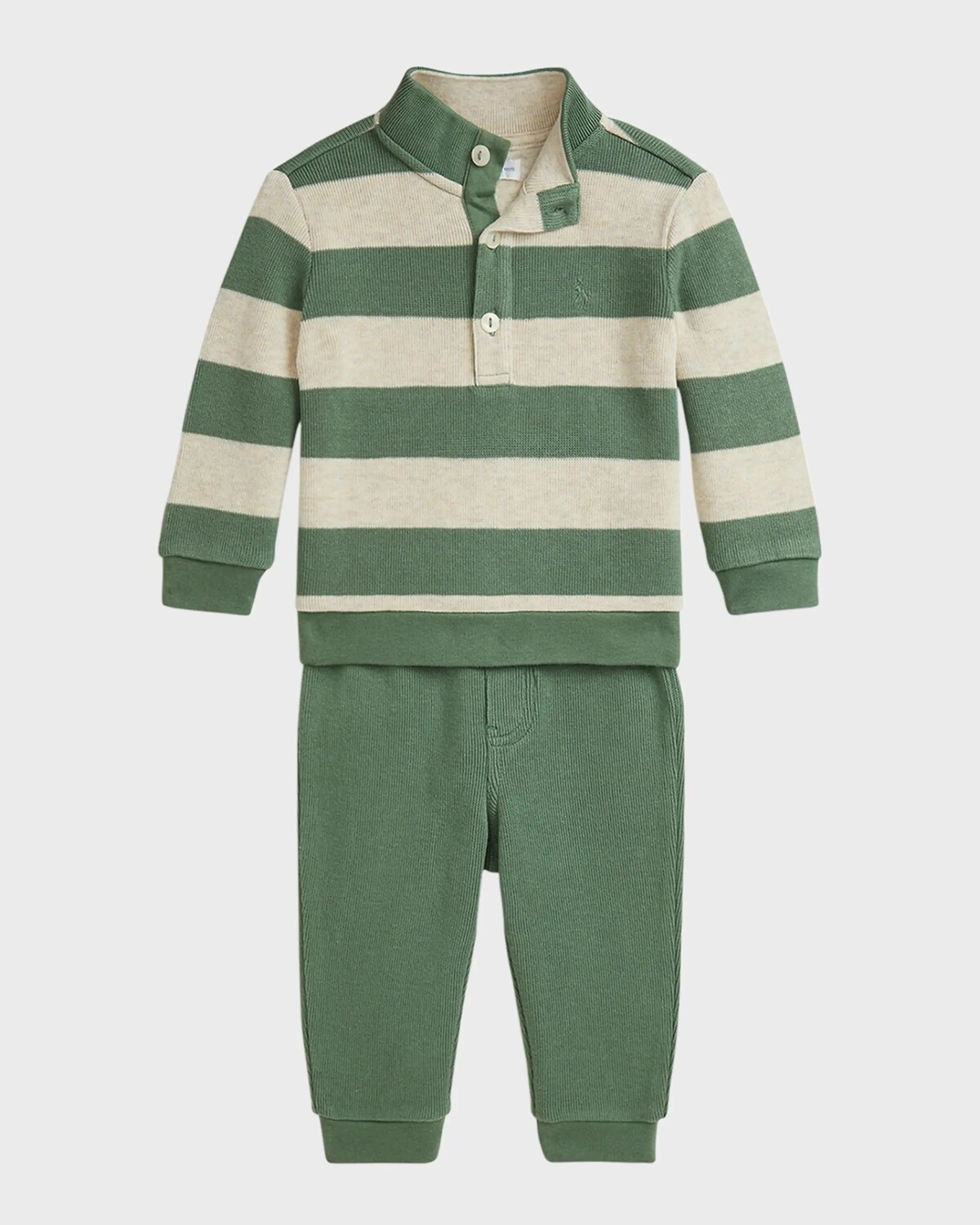 Комплект из свитера и брюк в полоску для мальчика, размер 3–24 мес Ralph Lauren Childrenswear, цвет Oatmeal Heather
Комплект из свитера и брюк в полоску для мальчика, размер 3–24 мес Ralph Lauren Childrenswear, цвет Oatmeal Heather