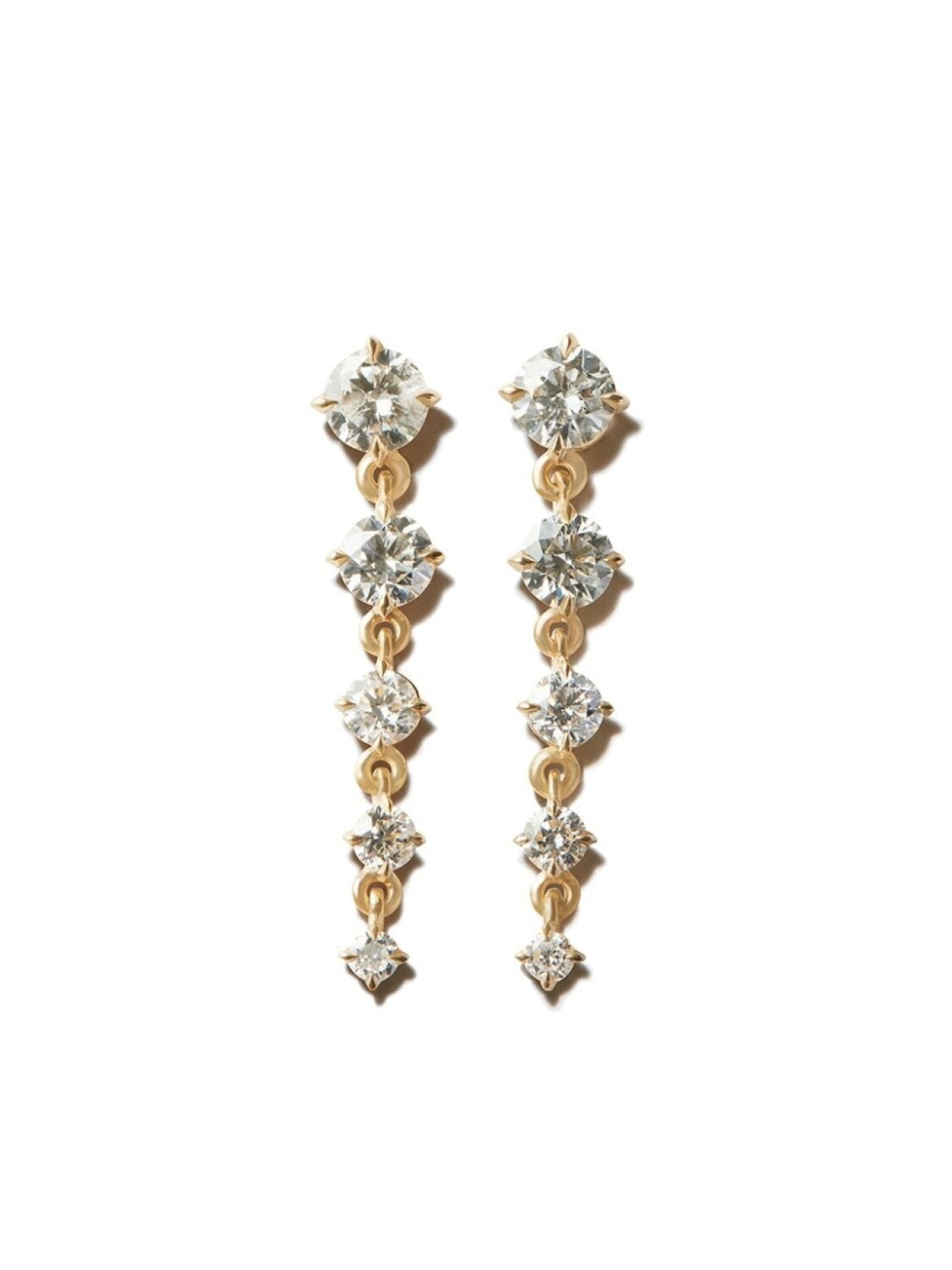Серьги-подвески Éclat Five Drop из желтого золота с бриллиантами Lizzie Mandler Fine Jewelry, золотой
Серьги-подвески Éclat Five Drop из желтого золота с бриллиантами Lizzie Mandler Fine Jewelry, золотой