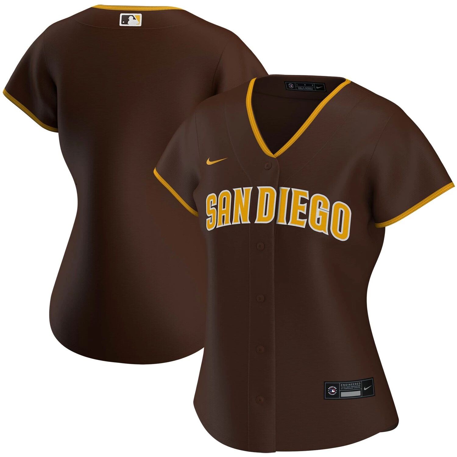 Женское коричневое джерси Nike San Diego Padres Road Replica Team Nike, Коричневый
Женское коричневое джерси Nike San Diego Padres Road Replica Team Nike, Коричневый