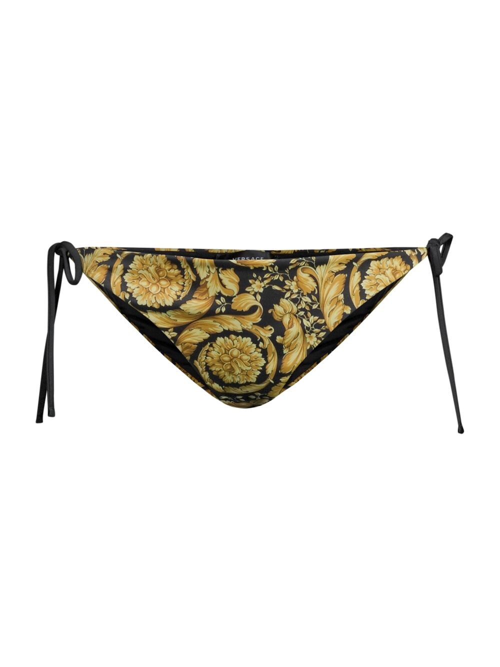 Плавки бикини с треугольными чашечками и принтом Versace, золотой, Черный
Плавки бикини с треугольными чашечками и принтом Versace, золотой, Черный