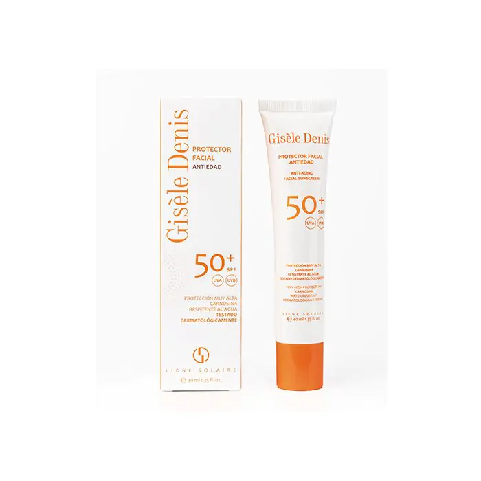 Солнцезащитный крем protección facial antiedad spf 50+ Gisele Denis, объем 40 мл
Солнцезащитный крем protección facial antiedad spf 50+ Gisele Denis, объем 40 мл
