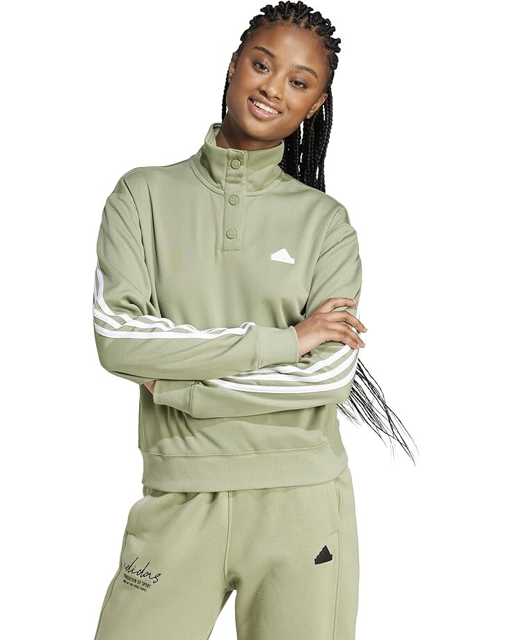Куртка adidas Iconic Wrapping 3-Stripes Snap Track Jacket, цвет Tent Green/White
Куртка adidas Iconic Wrapping 3-Stripes Snap Track Jacket, цвет Tent Green/White