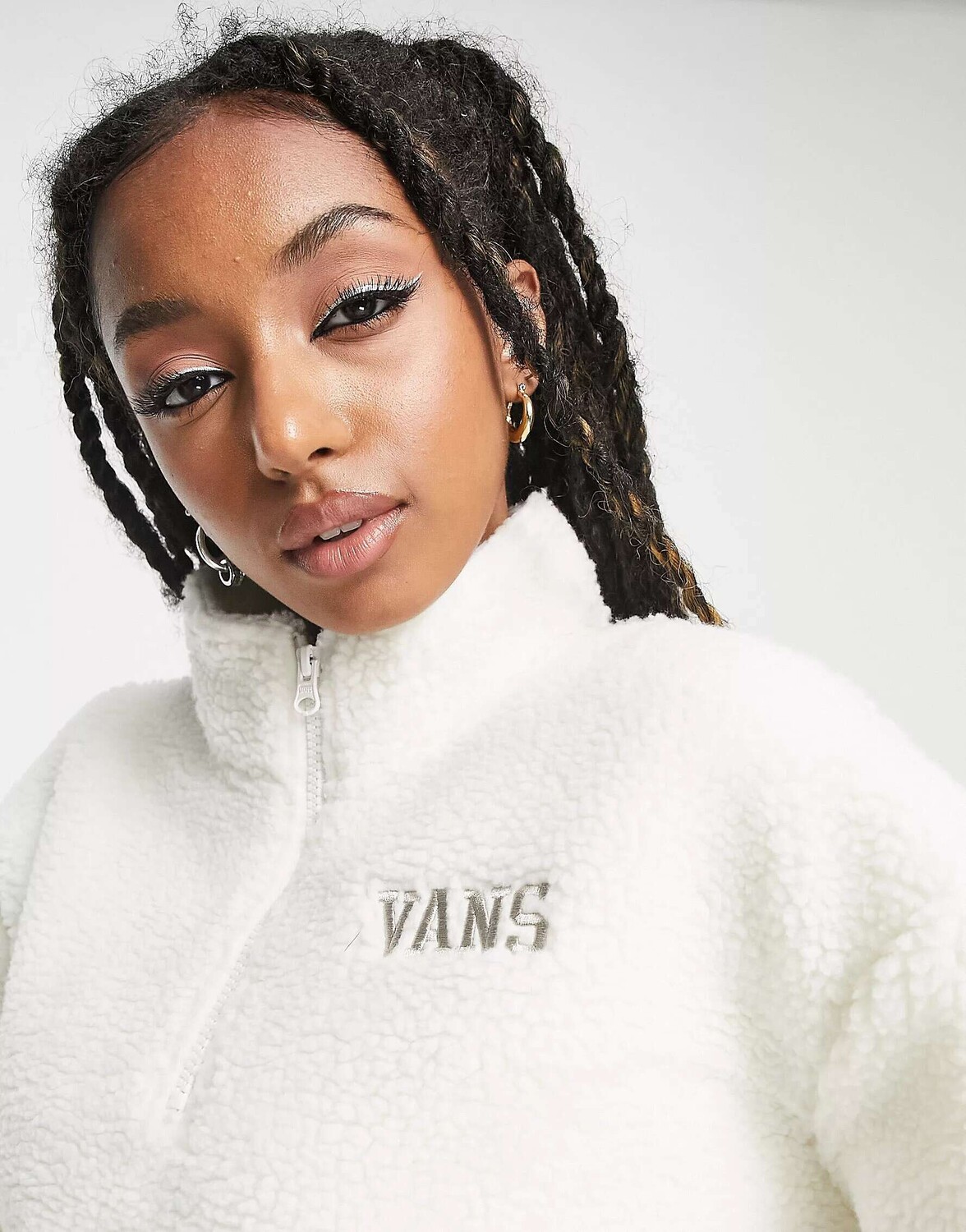 Укороченные флисовые брюки Vans Warm-Up из шерпы 1 и 2 на молнии кремового цвета, Бежевый
Укороченные флисовые брюки Vans Warm-Up из шерпы 1 и 2 на молнии кремового цвета, Бежевый