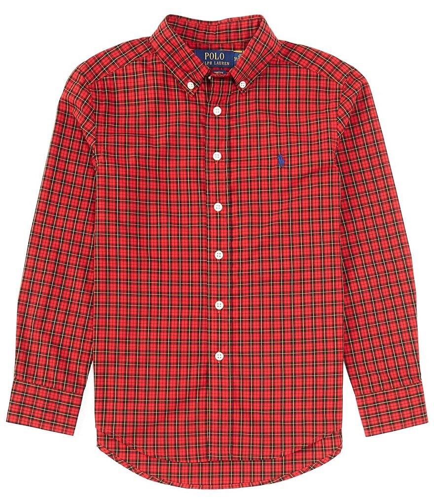 Рубашка из поплина в клетку с длинными рукавами для мальчиков Polo Ralph Lauren Big Boys 8-20, красный
Рубашка из поплина в клетку с длинными рукавами для мальчиков Polo Ralph Lauren Big Boys 8-20, красный