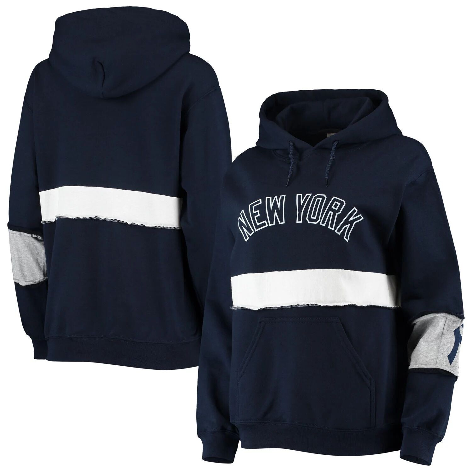 Женский пуловер с капюшоном и темно-синим пуловером New York Yankees Refried Apparel, Синий
Женский пуловер с капюшоном и темно-синим пуловером New York Yankees Refried Apparel, Синий