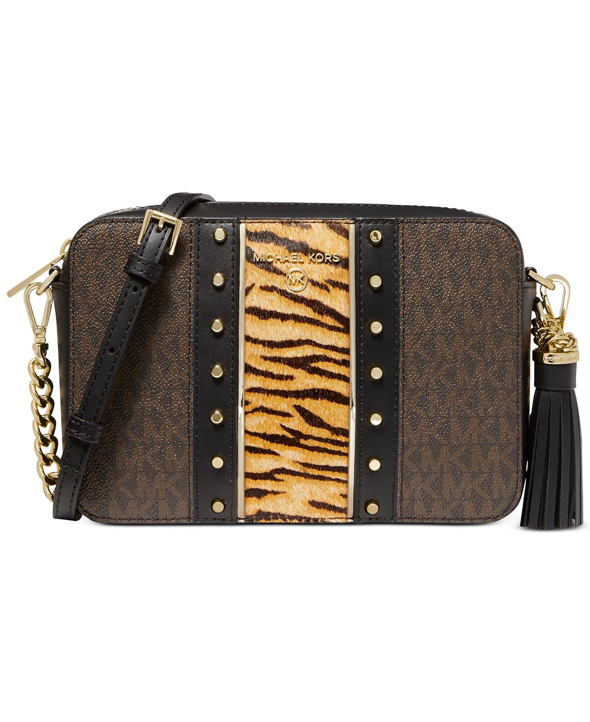 Фирменная сумка через плечо с подвеской jet set из телячьей шерсти Michael Kors, мульти
Фирменная сумка через плечо с подвеской jet set из телячьей шерсти Michael Kors, мульти