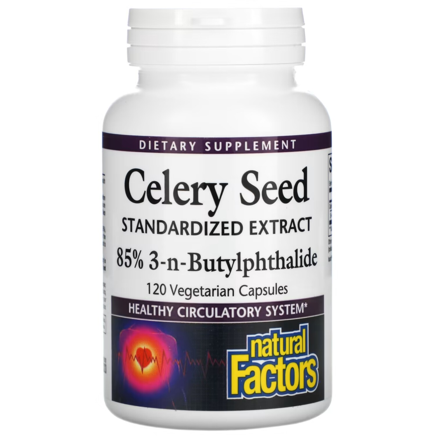 Natural Factors Стандартизированный экстракт семян сельдерея, 120 вегетарианских капсул
Natural Factors Стандартизированный экстракт семян сельдерея, 120 вегетарианских капсул