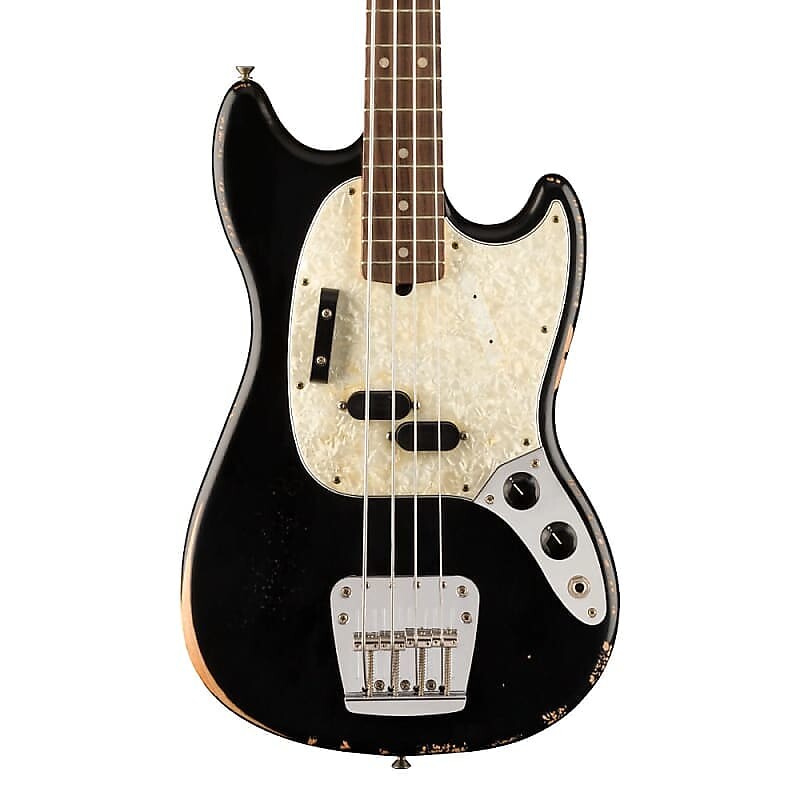 Fender Artist Justin Meldal-Johnsen Mustang Bass Black JMJ Road Worn Mustang Bass
Fender Artist Justin Meldal-Johnsen Mustang Bass Black JMJ Road Worn Mustang Bass