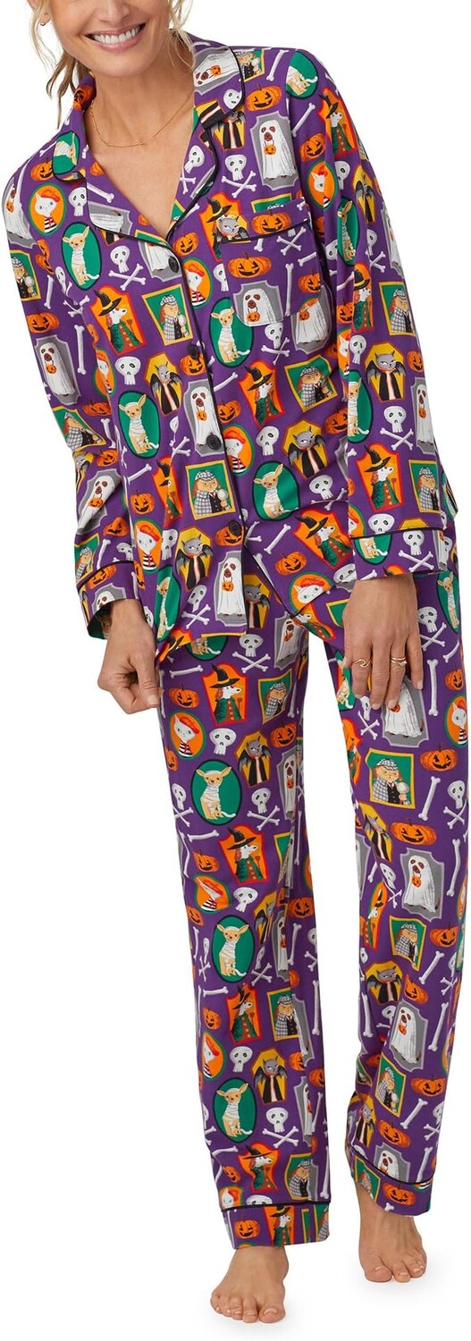 Классический пижамный комплект с длинными рукавами Bedhead PJs, цвет Trick O Treat
Классический пижамный комплект с длинными рукавами Bedhead PJs, цвет Trick O Treat