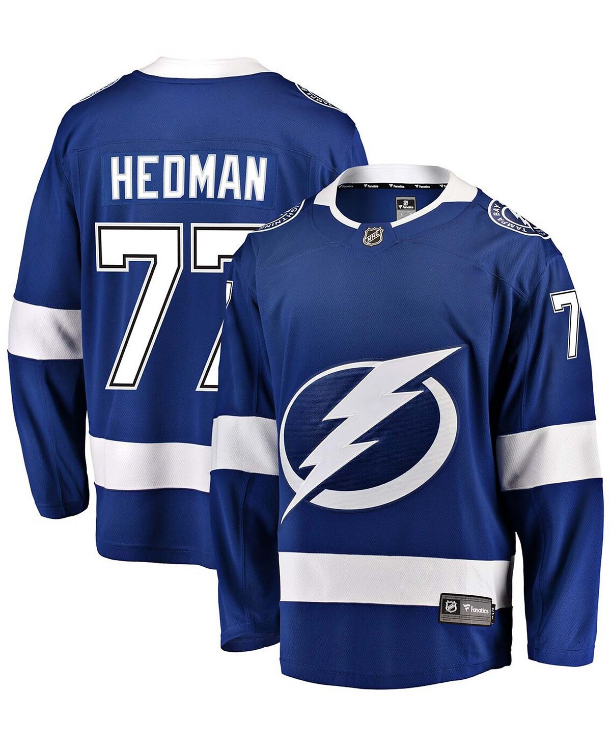 Мужская футболка victor hedman blue tampa bay lightning home premier breakaway player Fanatics, синий
Мужская футболка victor hedman blue tampa bay lightning home premier breakaway player Fanatics, синий
