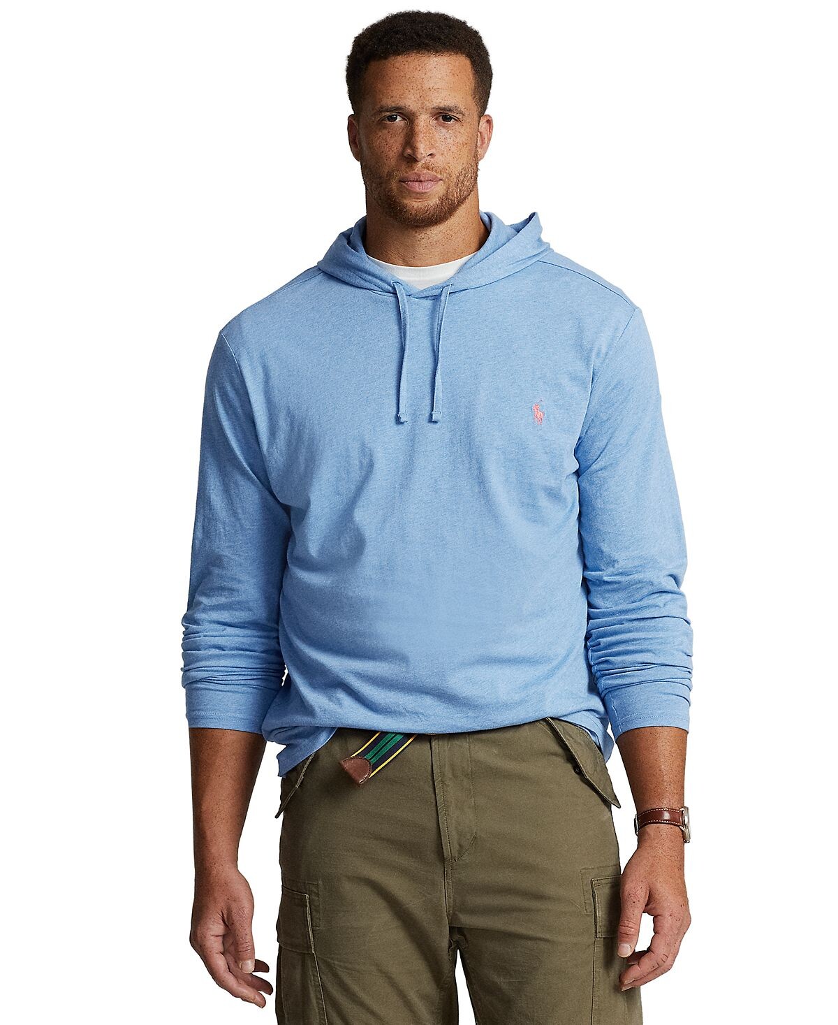 Мужская футболка с капюшоном из джерси большого и высокого роста Polo Ralph Lauren, мульти
Мужская футболка с капюшоном из джерси большого и высокого роста Polo Ralph Lauren, мульти