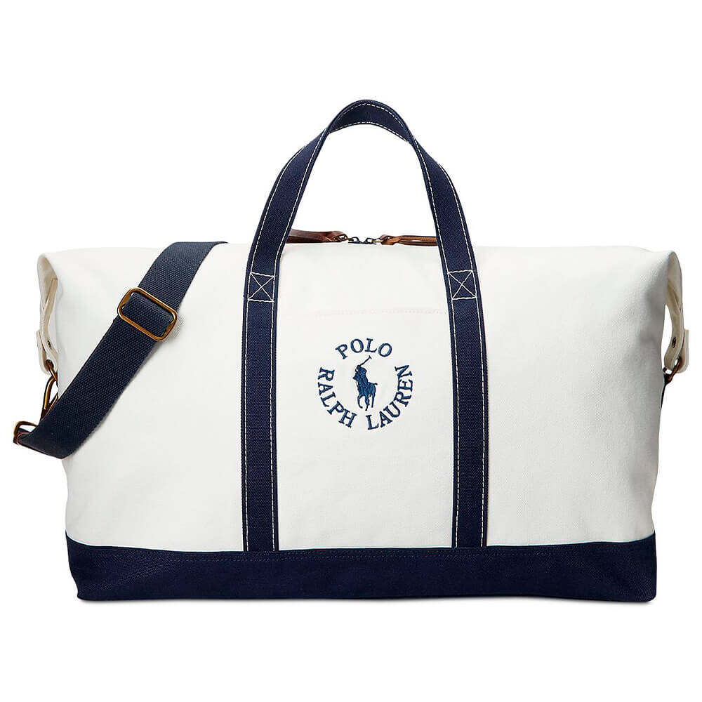 Спортивная сумка Polo Ralph Lauren Logo-Embroidered Canvas, бежевый/темно-синий
Спортивная сумка Polo Ralph Lauren Logo-Embroidered Canvas, бежевый/темно-синий