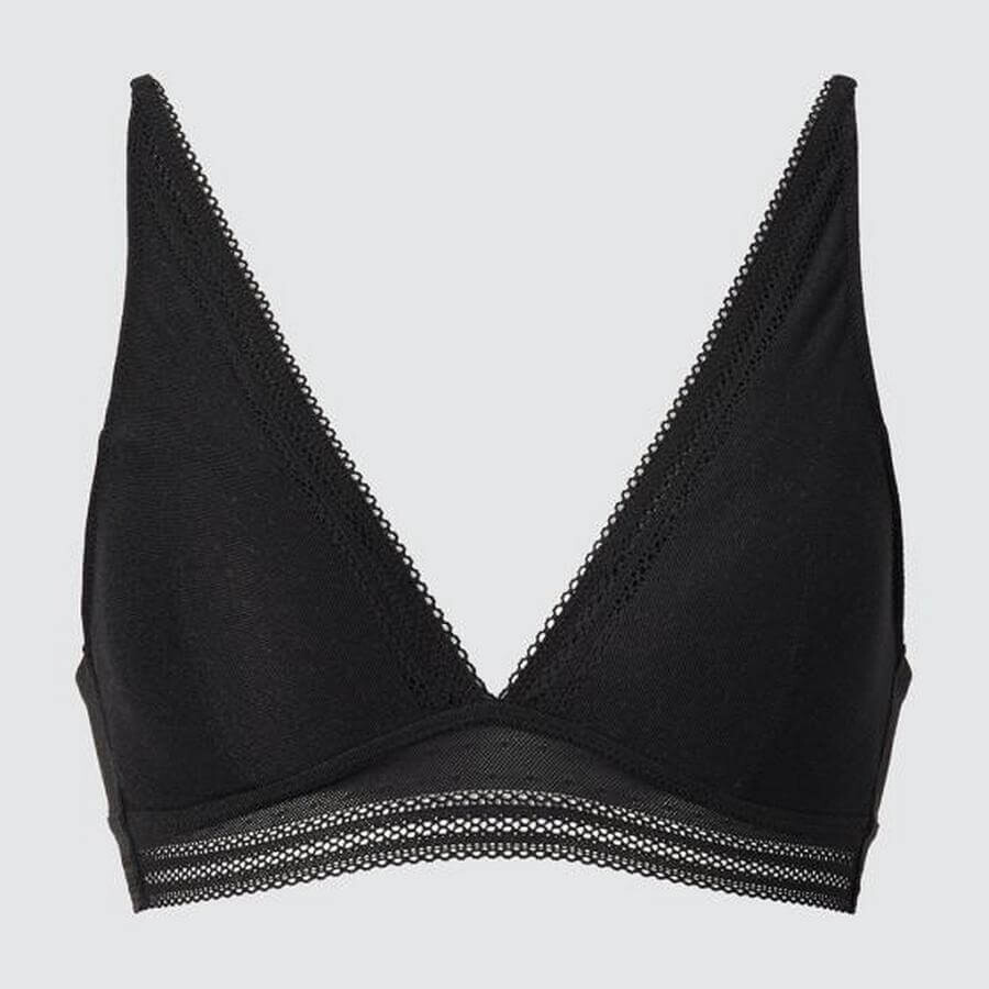 Бюстгальтер без косточек Uniqlo Comfortable Lace Detachable Cup Soft Support, черный
Бюстгальтер без косточек Uniqlo Comfortable Lace Detachable Cup Soft Support, черный