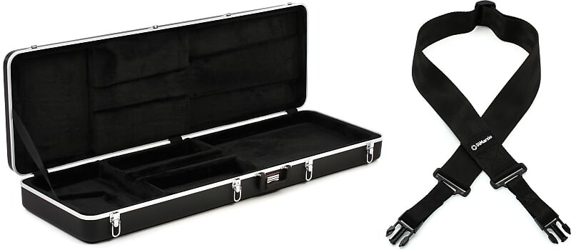 Gator GC-Bass Deluxe ABS Формованная электрическая бас-гитара Чехол в комплекте с DiMarzio DD2200N 2-дюймовый нейлоновый ремешок для гитары ClipLock - черный DiMarzio + Gator DD2200BK=1 GC-Bass=1
Gator GC-Bass Deluxe ABS Формованная электрическая бас-гитара Чехол в комплекте с DiMarzio DD2200N 2-дюймовый нейлоновый ремешок для гитары ClipLock - черный DiMarzio + Gator DD2200BK=1 GC-Bass=1