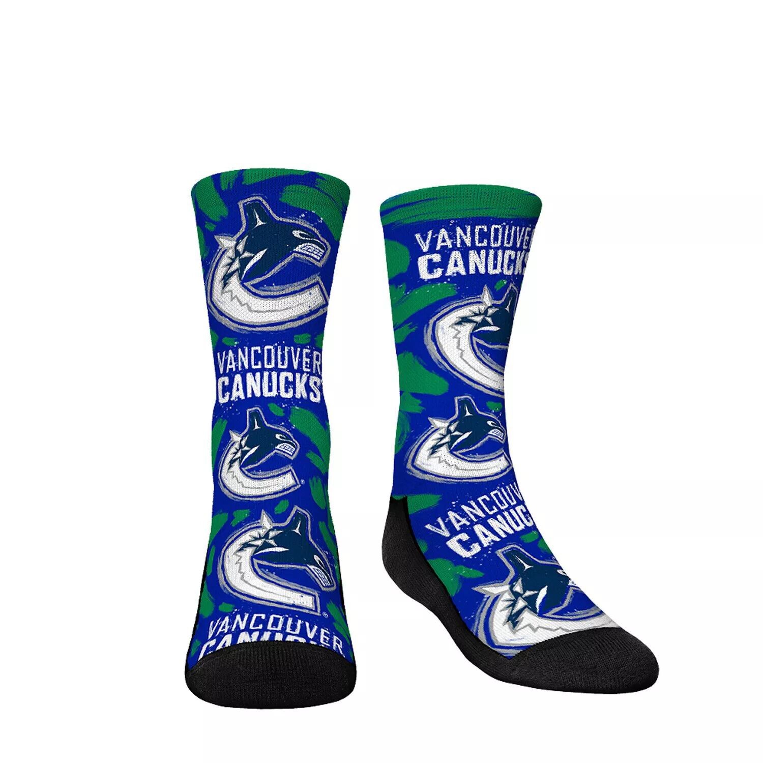 Молодежные носки Rock Em Носки Vancouver Canucks Allover с логотипом и краской Crew Unbranded
Молодежные носки Rock Em Носки Vancouver Canucks Allover с логотипом и краской Crew Unbranded