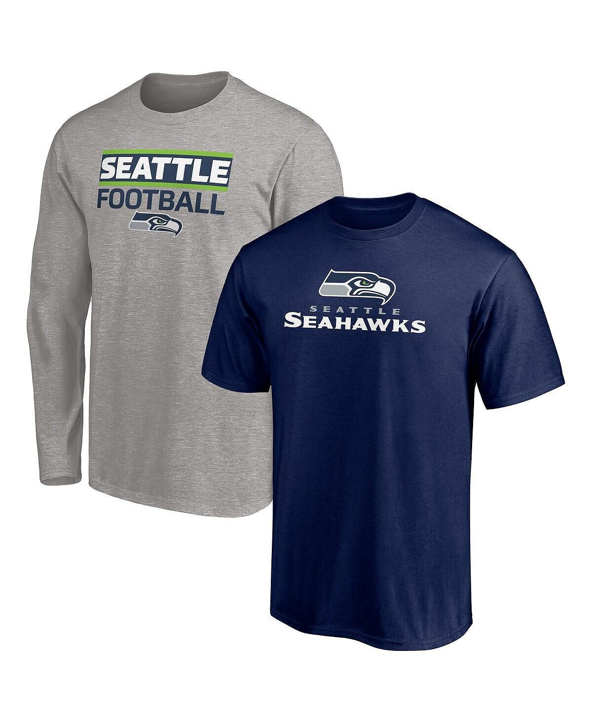 Мужская темно-синяя футболка heather grey seattle seahawks, комбо-набор Fanatics, мульти
Мужская темно-синяя футболка heather grey seattle seahawks, комбо-набор Fanatics, мульти