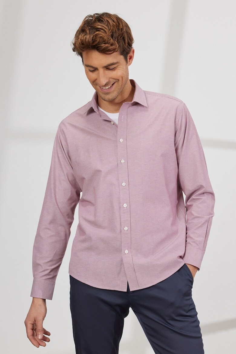 Полосатая рубашка стандартного кроя Ac&Co, белый 
Полосатая рубашка стандартного кроя Ac&Co, белый