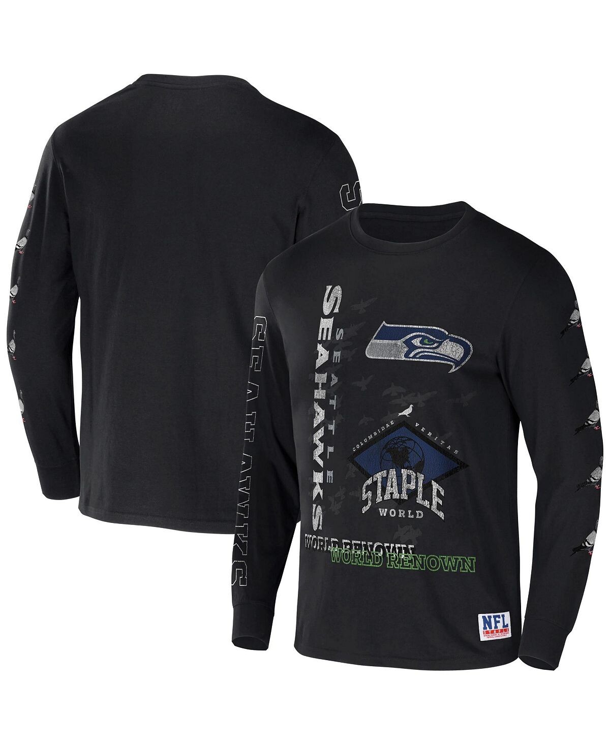 Мужская футболка nfl x staple black seattle seahawks с длинным рукавом с мировым именем NFL Properties, черный
Мужская футболка nfl x staple black seattle seahawks с длинным рукавом с мировым именем NFL Properties, черный