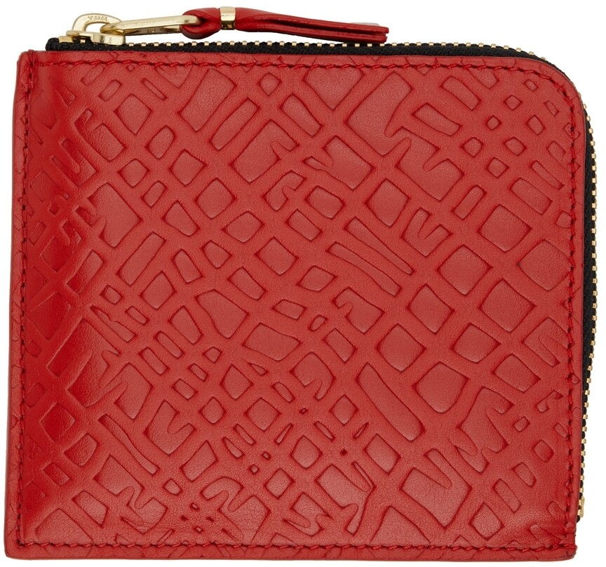 Красный бумажник с тиснением Roots и молнией до половины Comme des Garçons Wallets
Красный бумажник с тиснением Roots и молнией до половины Comme des Garçons Wallets