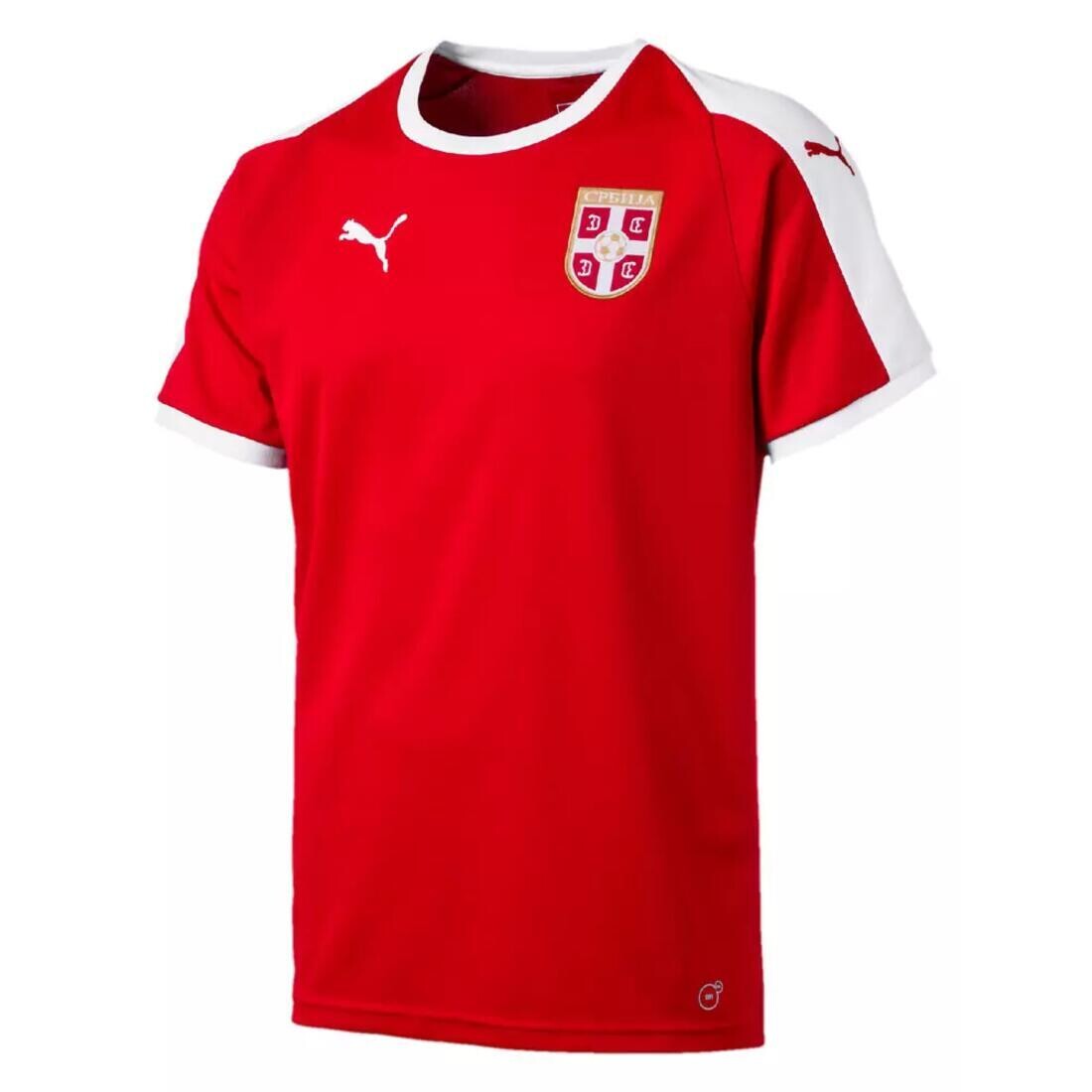 Реплика домашней рубашки Джерси с коротким рукавом Сербия 2018/2019 PUMA, красный Белый
Реплика домашней рубашки Джерси с коротким рукавом Сербия 2018/2019 PUMA, красный Белый