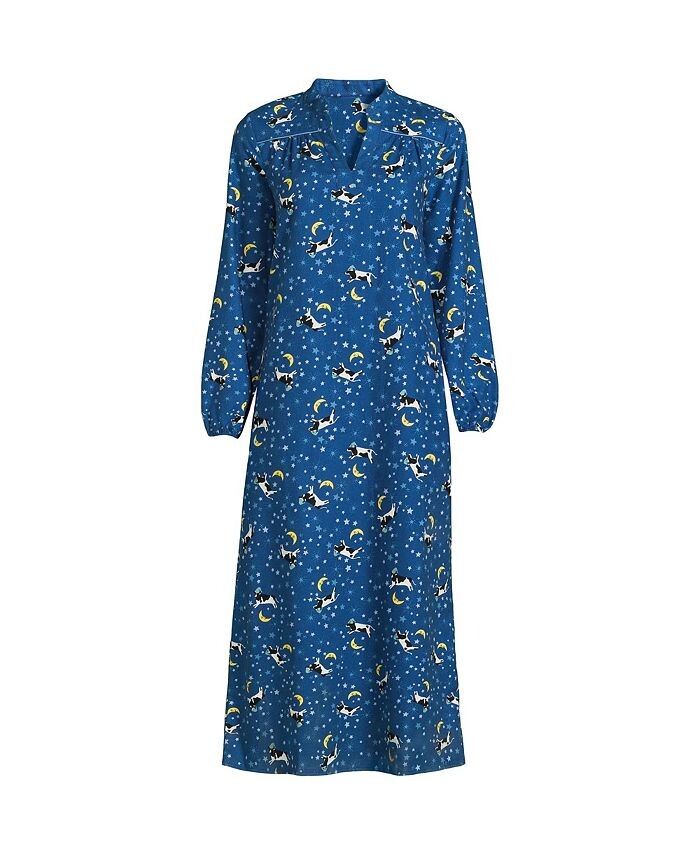 Женская фланелевая ночная рубашка с длинными рукавами Lands' End, цвет Evening blue starry night cow
Женская фланелевая ночная рубашка с длинными рукавами Lands' End, цвет Evening blue starry night cow