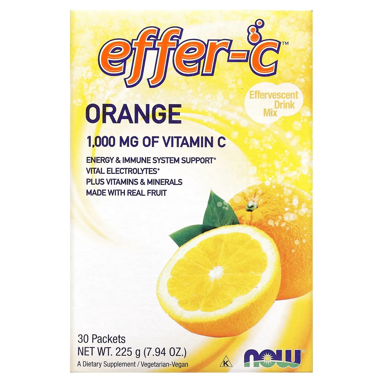 Смесь для Приготовления Шипучего Напитка NOW Foods Effer-C, апельсин, 30 пакетиков по 7,5 г
Смесь для Приготовления Шипучего Напитка NOW Foods Effer-C, апельсин, 30 пакетиков по 7,5 г