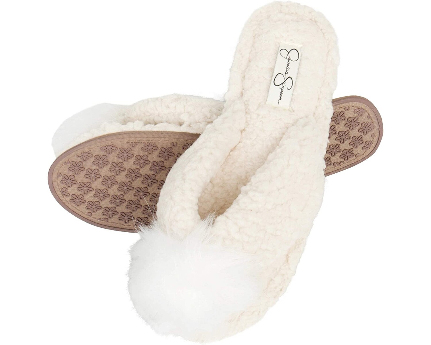 Слипперы Women's Fluffy Plush Slide-On Sandal House Slippers with Memory Foam Jessica Simpson, пух цвета слоновой кости
Слипперы Women's Fluffy Plush Slide-On Sandal House Slippers with Memory Foam Jessica Simpson, пух цвета слоновой кости