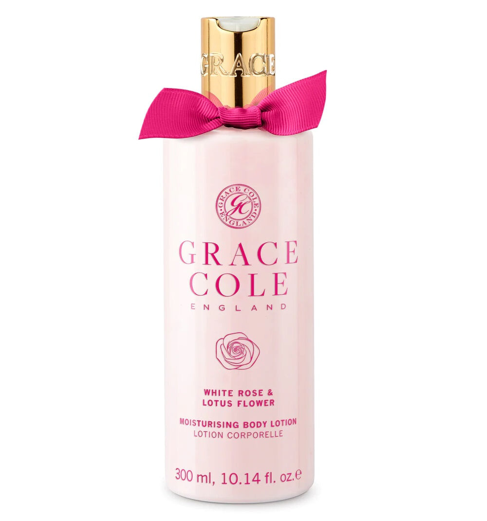 Grace Cole Увлажняющий лосьон для тела White Rose & Lotus Flower увлажняющий лосьон для тела 300мл
Grace Cole Увлажняющий лосьон для тела White Rose & Lotus Flower увлажняющий лосьон для тела 300мл