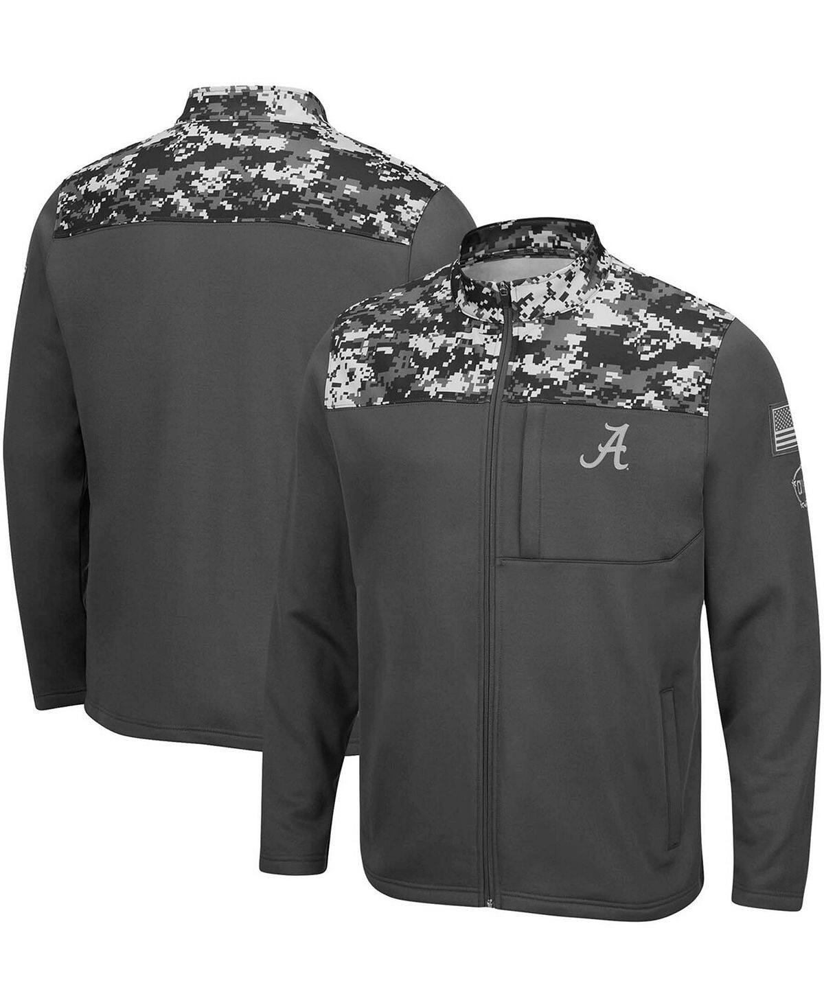 Мужская темно-серая куртка alabama crimson tide oht с молнией во всю длину digi camo в стиле милитари Colosseum, мульти
Мужская темно-серая куртка alabama crimson tide oht с молнией во всю длину digi camo в стиле милитари Colosseum, мульти