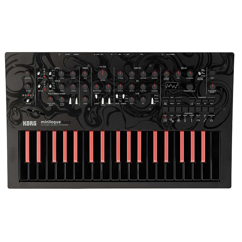 Korg minilogue bass Limited 37-клавишная полифоническая аналоговая синтезаторная клавиатура MINILOGUEBA
Korg minilogue bass Limited 37-клавишная полифоническая аналоговая синтезаторная клавиатура MINILOGUEBA