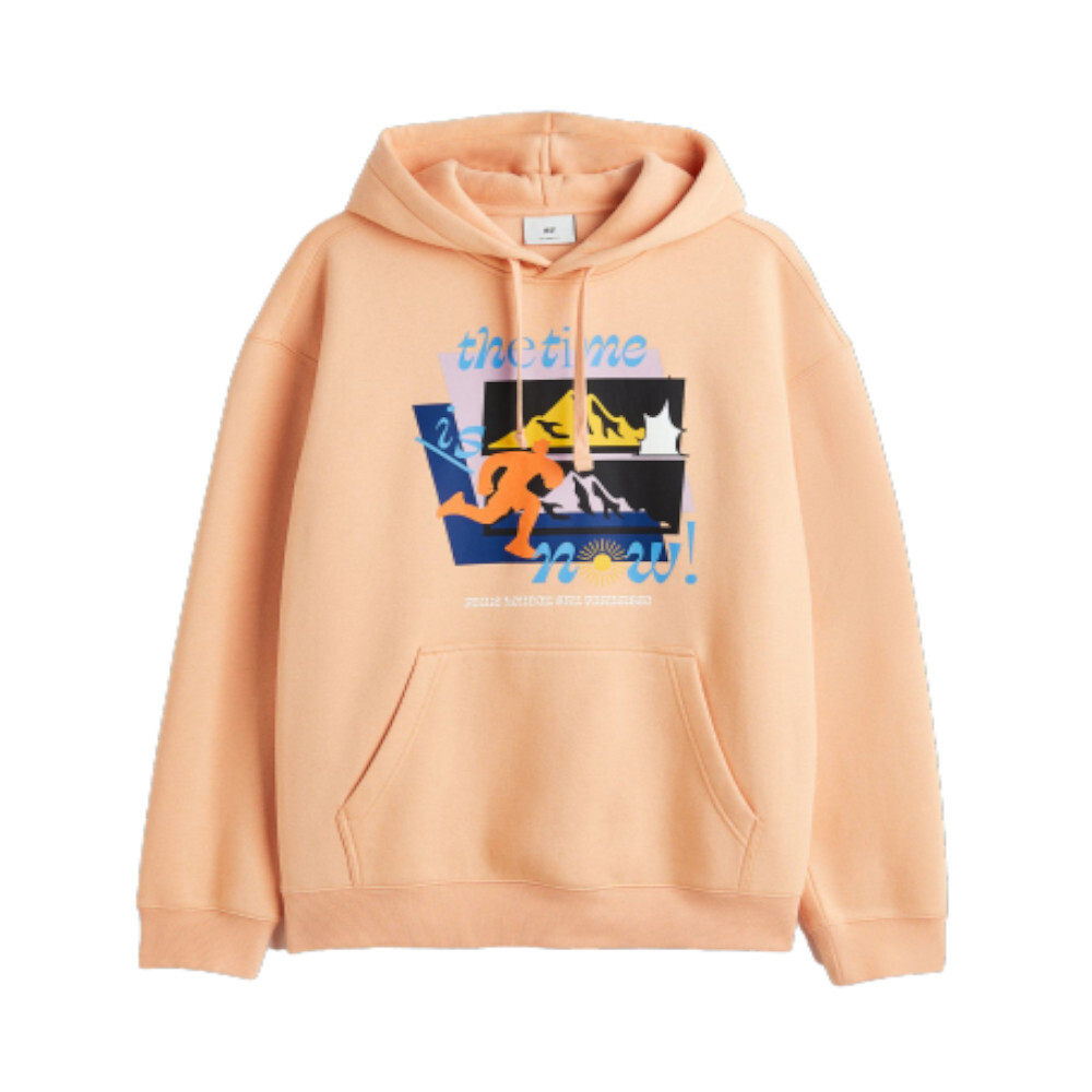 Худи с капюшоном и принтом время пришло H&M Relaxed Fit Printed hoodie, светло-оранжевый
Худи с капюшоном и принтом время пришло H&M Relaxed Fit Printed hoodie, светло-оранжевый