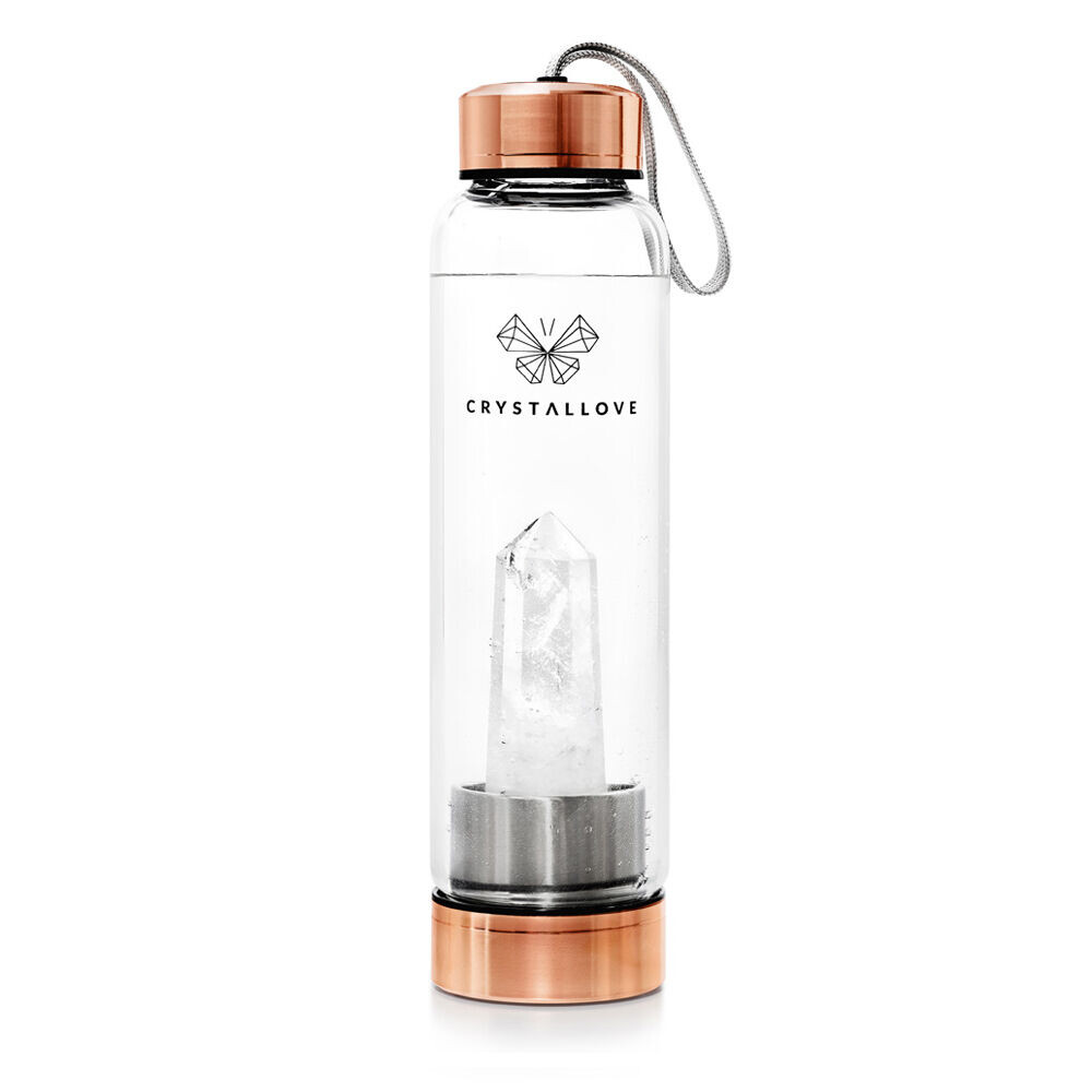 Crystallove Crystal Collection бутылка для воды с горным хрусталем из розового золота, емкость 550 мл, 1 шт.
Crystallove Crystal Collection бутылка для воды с горным хрусталем из розового золота, емкость 550 мл, 1 шт.