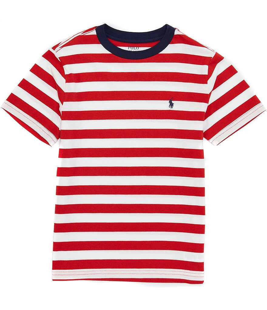 Футболка из джерси с короткими рукавами и полосками для мальчиков Polo Ralph Lauren Big Boys 8–20, красный
Футболка из джерси с короткими рукавами и полосками для мальчиков Polo Ralph Lauren Big Boys 8–20, красный