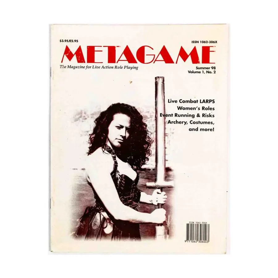 Журнал Vol. 1, #2 "Live Combat LARPS, Women's Roles", Metagame - The Magazine for Live Action Role Playing
Журнал Vol. 1, #2 "Live Combat LARPS, Women's Roles", Metagame - The Magazine for Live Action Role Playing