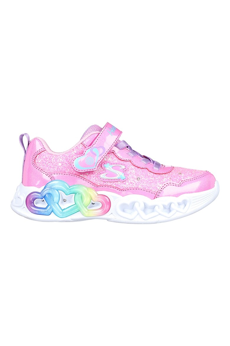 Туфли Infinite Heart Light с липучками и светодиодной подсветкой Skechers, розовый
Туфли Infinite Heart Light с липучками и светодиодной подсветкой Skechers, розовый