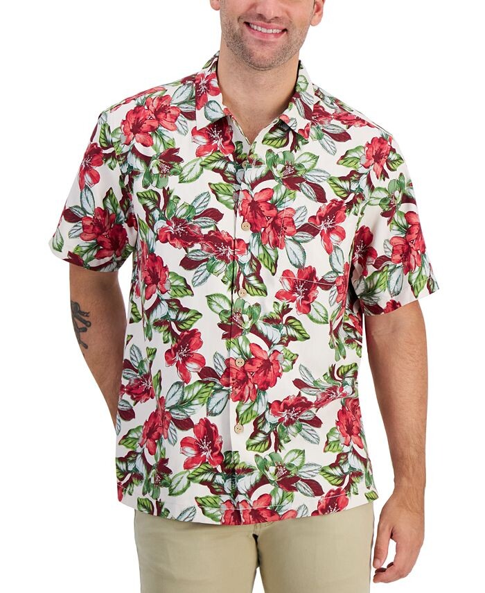 Мужская походная рубашка на пуговицах с цветочным принтом Rosa Flora Tommy Bahama, тан/бежевый
Мужская походная рубашка на пуговицах с цветочным принтом Rosa Flora Tommy Bahama, тан/бежевый