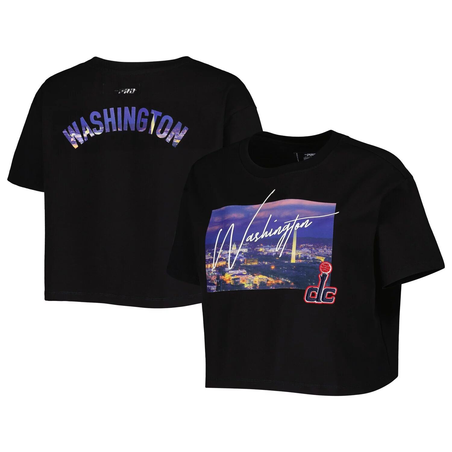 Женская укороченная футболка свободного кроя Pro Standard черного цвета Washington Wizards Cityscape, Черный
Женская укороченная футболка свободного кроя Pro Standard черного цвета Washington Wizards Cityscape, Черный