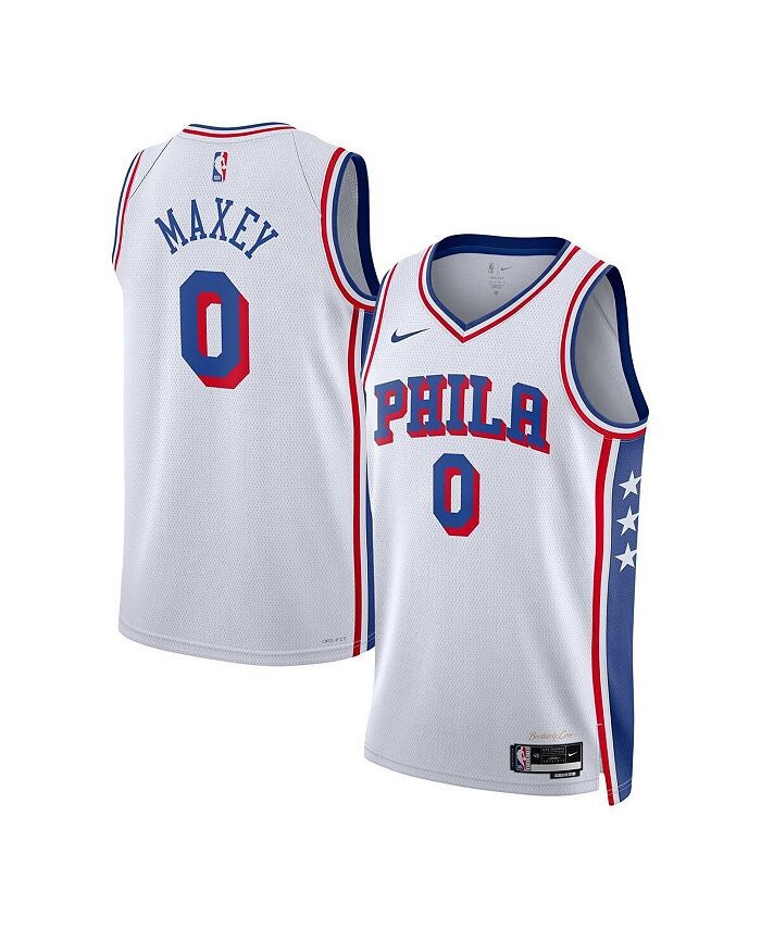 Мужская и женская майка Tyrese Maxey White Philadelphia 76ers Swingman — Association Edition Nike, белый
Мужская и женская майка Tyrese Maxey White Philadelphia 76ers Swingman — Association Edition Nike, белый