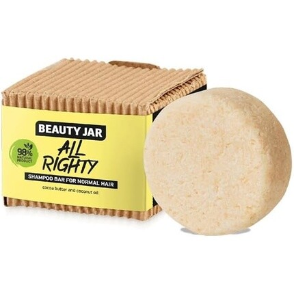 Beauty Jar All Righty Шампунь для нормальных волос с маслом какао и кокосовым маслом 65г
Beauty Jar All Righty Шампунь для нормальных волос с маслом какао и кокосовым маслом 65г