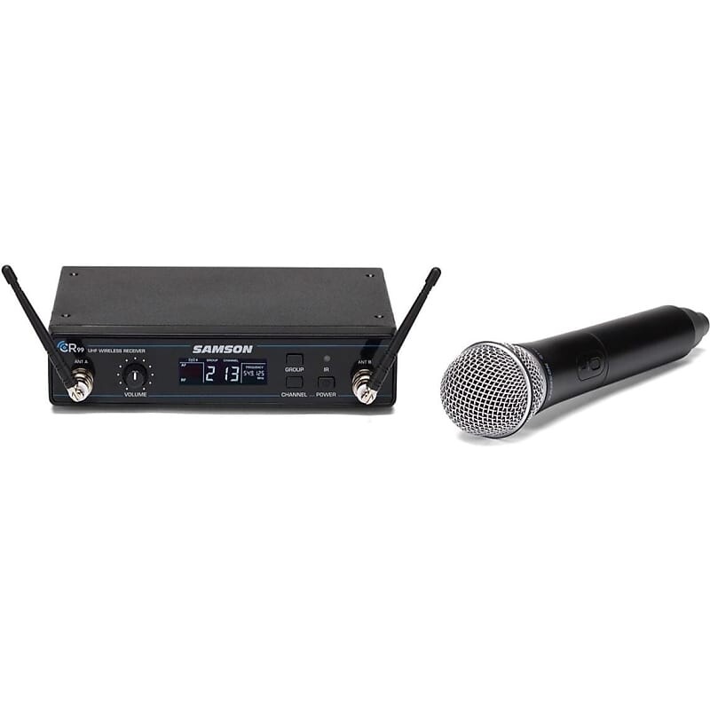 Микрофон Samson Concert 99 Frequency-Agile UHF Wireless Handheld Mic System - D Band (542–566 MHz)
Микрофон Samson Concert 99 Frequency-Agile UHF Wireless Handheld Mic System - D Band (542–566 MHz)
