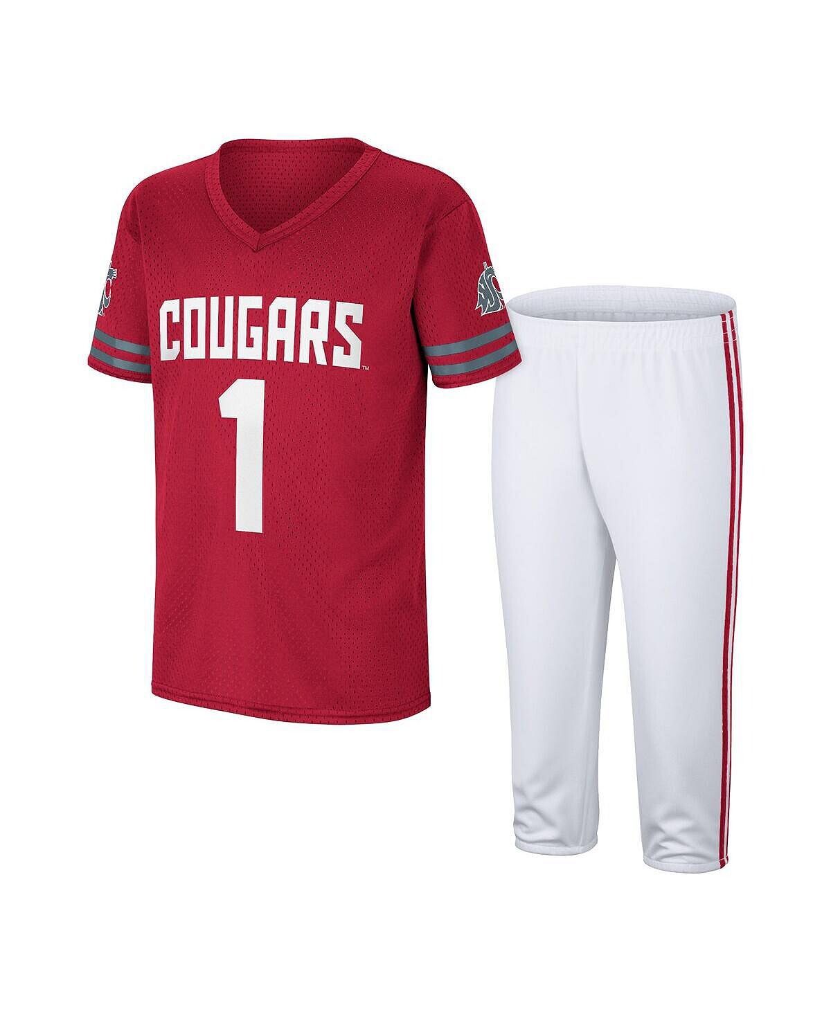 Комплект футбольной футболки и брюк Big Boys Crimson, White Washington State Cougars Colosseum
Комплект футбольной футболки и брюк Big Boys Crimson, White Washington State Cougars Colosseum