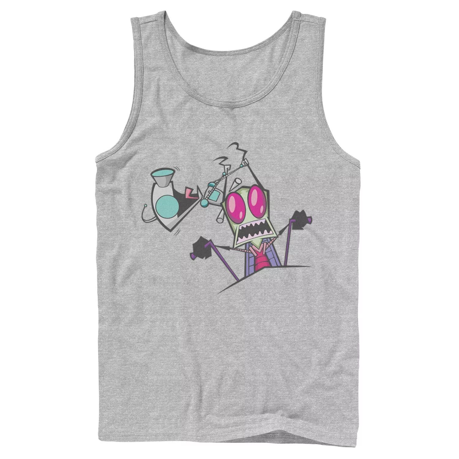 Мужская майка Nickelodeon Invader Zim Gir Pulling Zim's Antennas с портретным рисунком и графикой
Мужская майка Nickelodeon Invader Zim Gir Pulling Zim's Antennas с портретным рисунком и графикой
