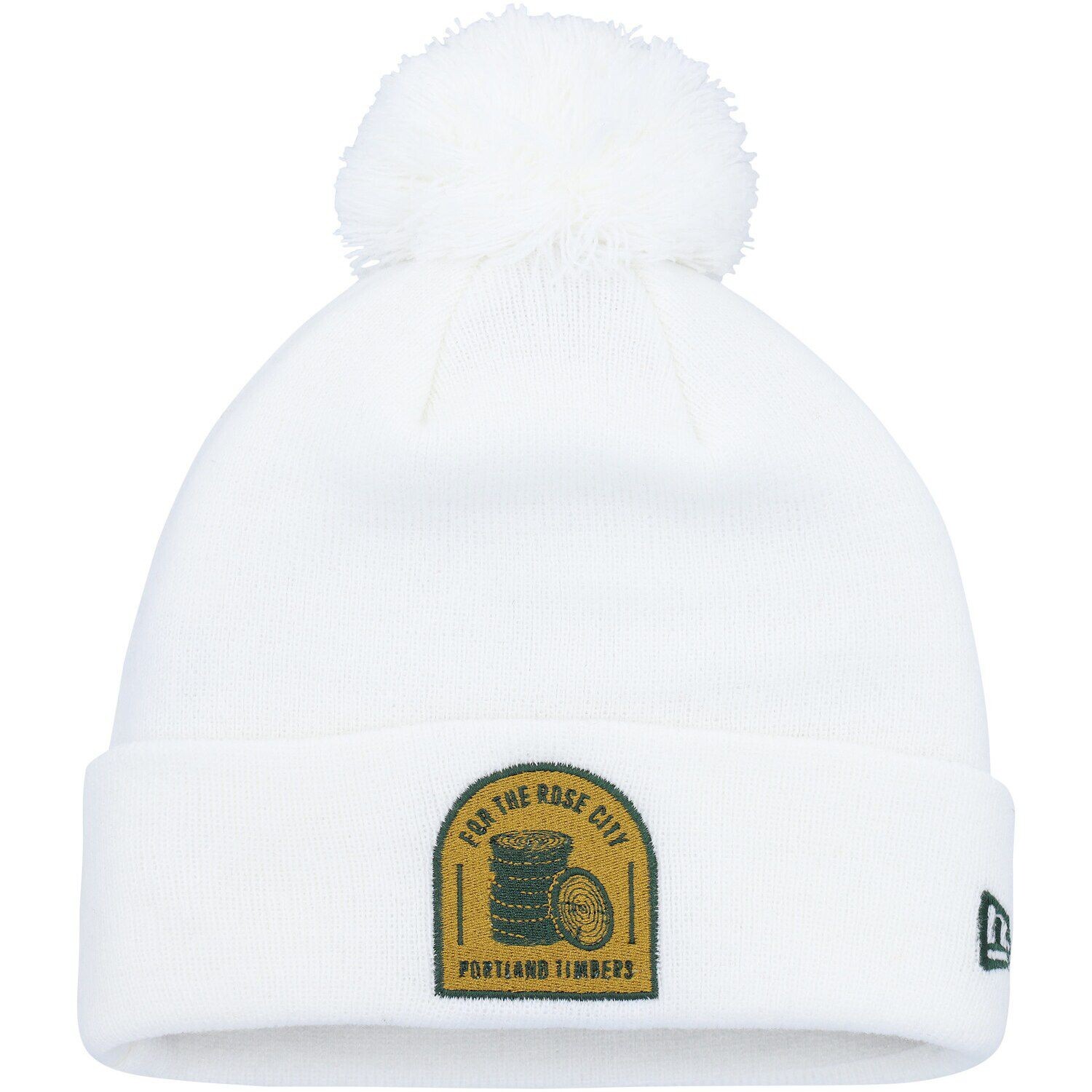 Мужская вязаная шапка New Era White Portland Timbers из джерси с манжетами на крючках и помпоном
Мужская вязаная шапка New Era White Portland Timbers из джерси с манжетами на крючках и помпоном