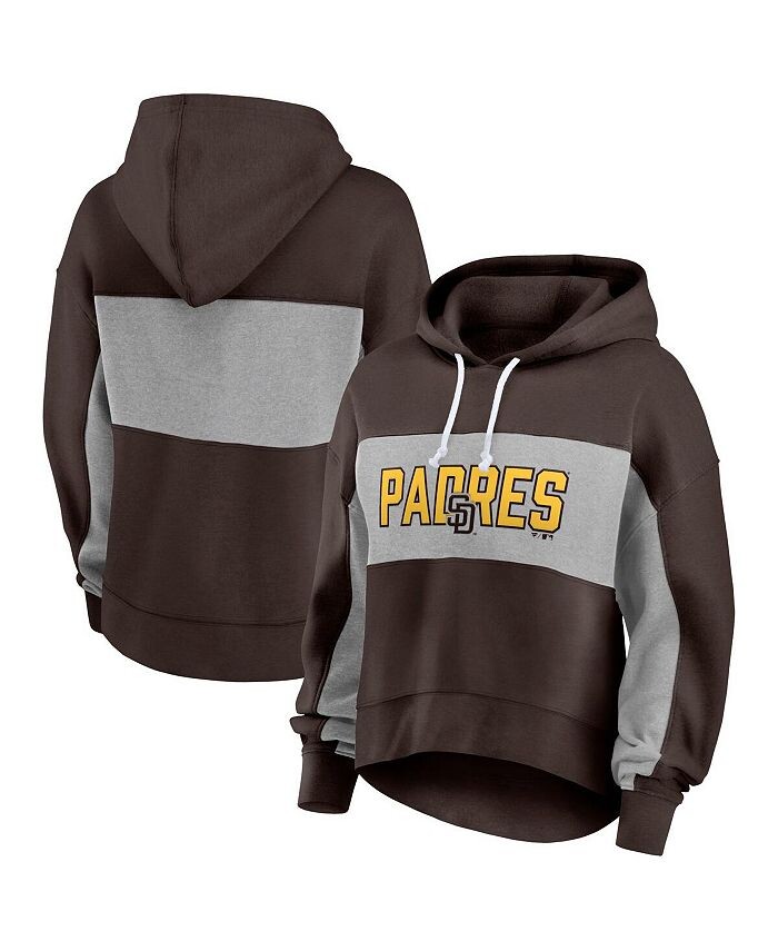 Женский коричневый пуловер с капюшоном с фирменным логотипом San Diego Padres Fanatics, коричневый
Женский коричневый пуловер с капюшоном с фирменным логотипом San Diego Padres Fanatics, коричневый