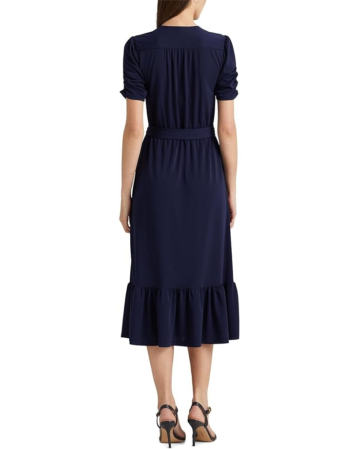 Платье LAUREN Ralph Lauren Belted Stretch Jersey Surplice Dress, цвет French Navy
Платье LAUREN Ralph Lauren Belted Stretch Jersey Surplice Dress, цвет French Navy