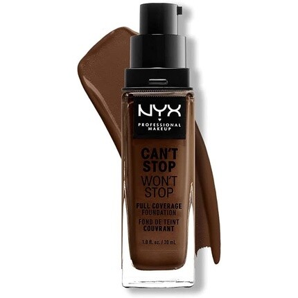 NYX Professional Makeup Can't Stop Won't Stop Тональный крем с полным покрытием Vegan Formula Matte Finish Chestnut 23 30 мл
NYX Professional Makeup Can't Stop Won't Stop Тональный крем с полным покрытием Vegan Formula Matte Finish Chestnut 23 30 мл